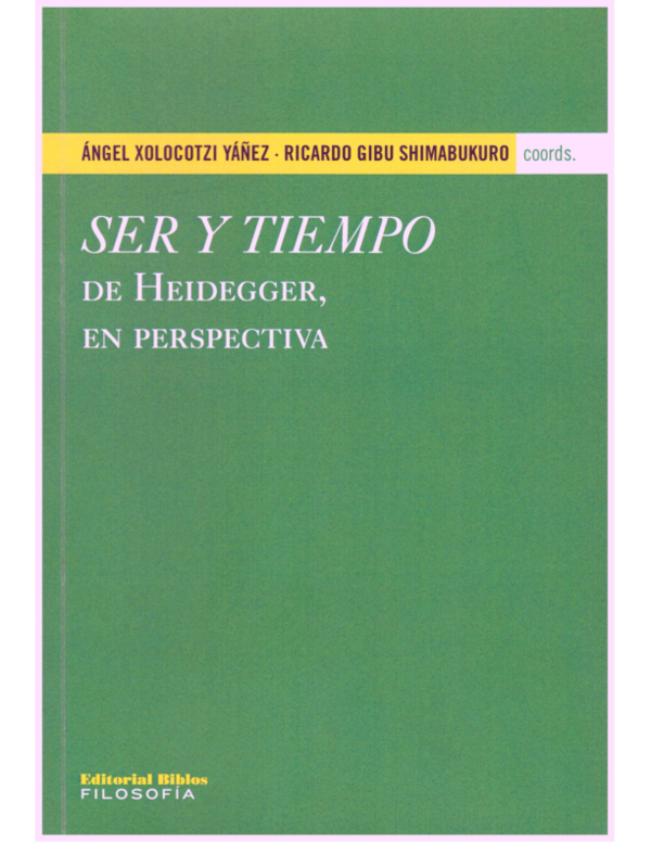 First page of “Ser y tiempo de Heidegger, en perspectiva”