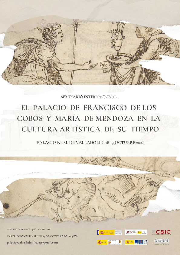 First page of “Seminario Internacional El palacio de Francisco de Francisco de los Cobos y María de Mendoza en la cultura artística de su tiempo”