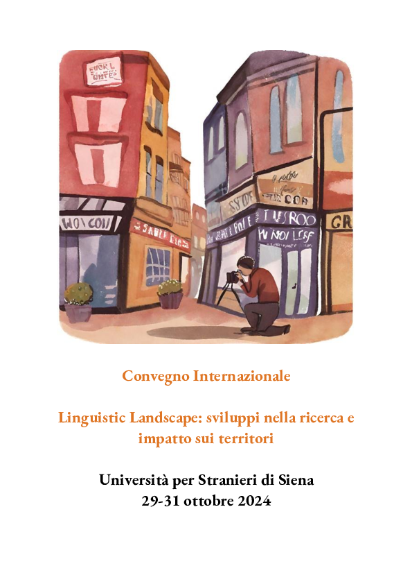 First page of “Call for papers Linguistic Landscape Siena 2024”