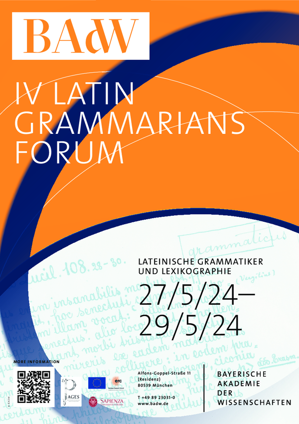 First page of “Testi lessicografici nel libro V del Carisio di Barwick. 4th Latin Grammarians Forum. Lateinische Grammatiker und Lexikographie. Monaco, 27-29/05/2024”