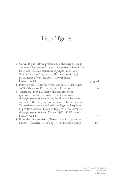 First page of “List of figures”