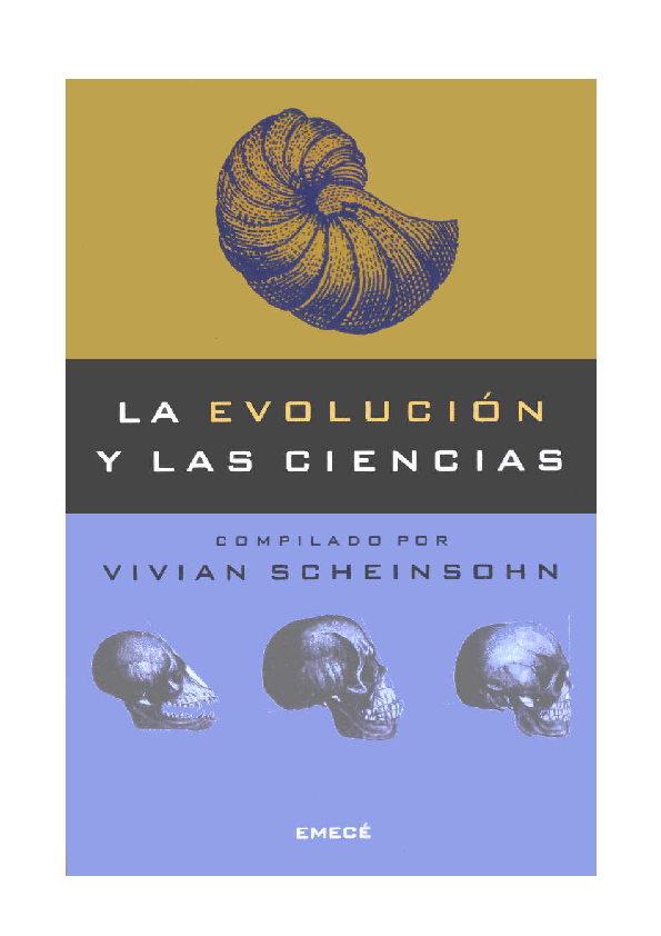 First page of “La Evolución y las Ciencias”