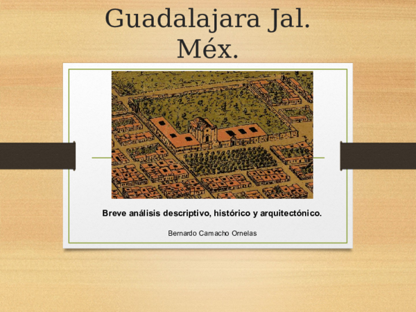 First page of “El Jardín Botánico de Guadalajara Jal.”