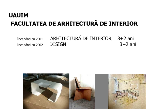 First page of “FACULTY OF INTERIOR DESIGN”