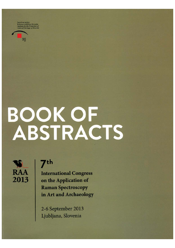 First page of “Micro-Raman And Micro-Stratigraphic Analysis Of The Painting Materials In The Rock-Hewn Church Of The Forty Martyrs In Şahinefendi, Cappadocia (Turkey)”