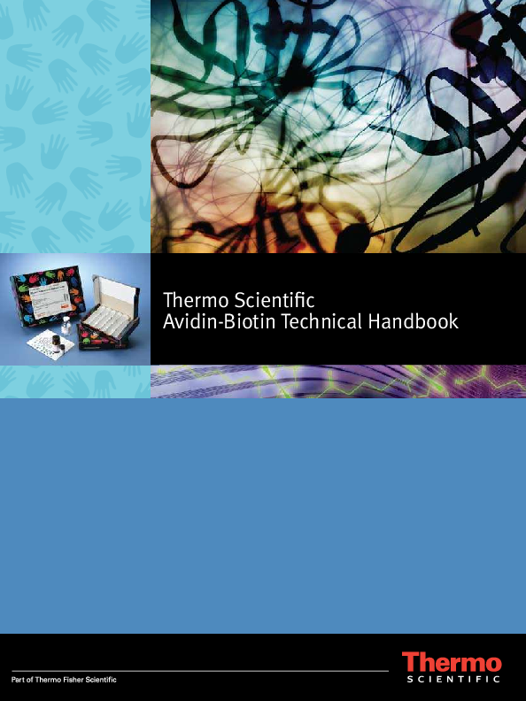 First page of “Avidin-Biotin Technical Handbook”