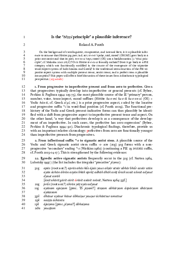 First page of “Is the “tēzzi principle” a plausible inference? (submitted)”