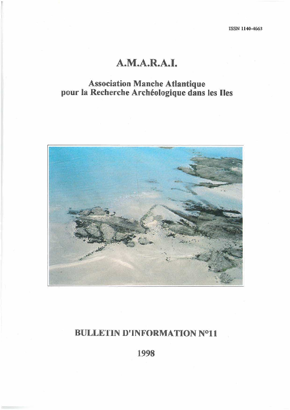 First page of “Des structures néolithiques en bois dans l'anse du Rosais à Saint-Malo”