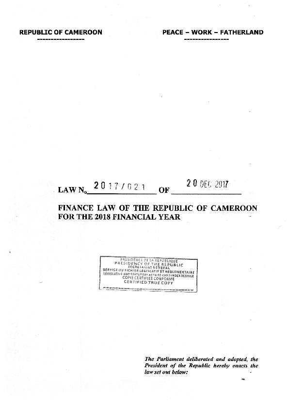 First page of “finance law 2018.pdf”