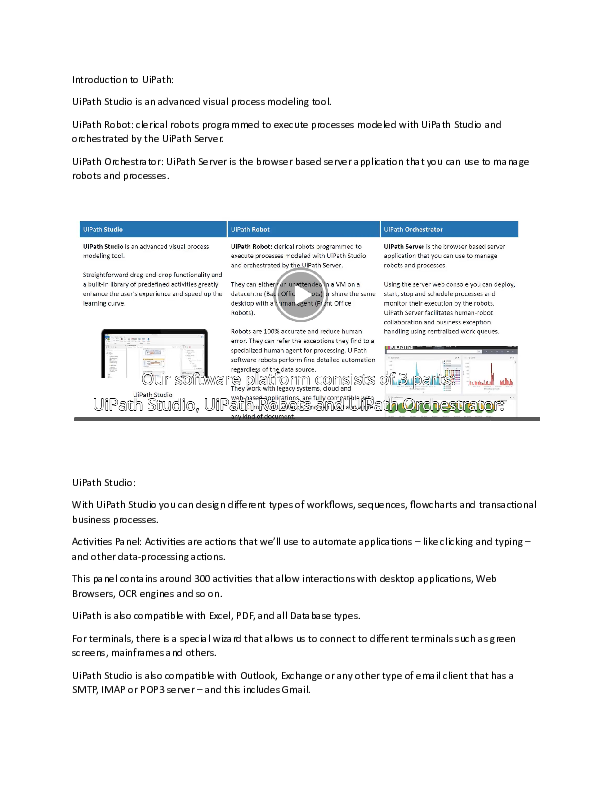 First page of “Introduction to UiPath”