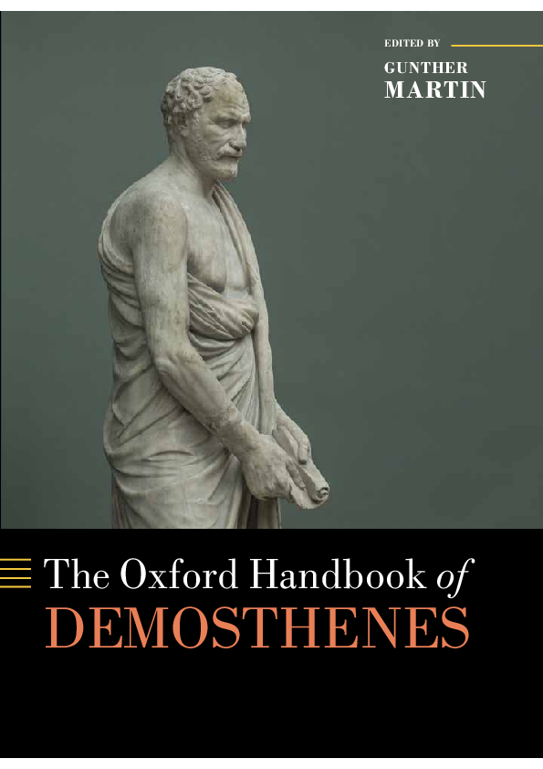 First page of “The Oxford Handbook of Demosthenes”