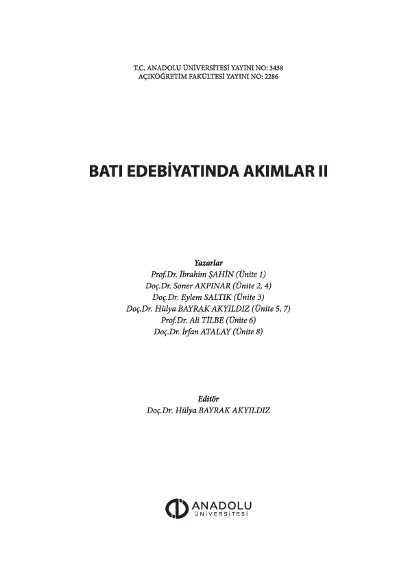 First page of “Batı Edebiyatında Akımlar II, Bölüm: Büyülü Gerçekçilik”