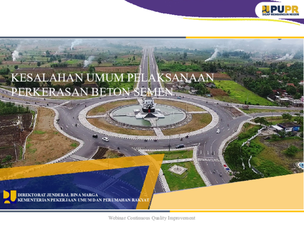 First page of “Kesalahan Umum Pelaks Jalan Beton”