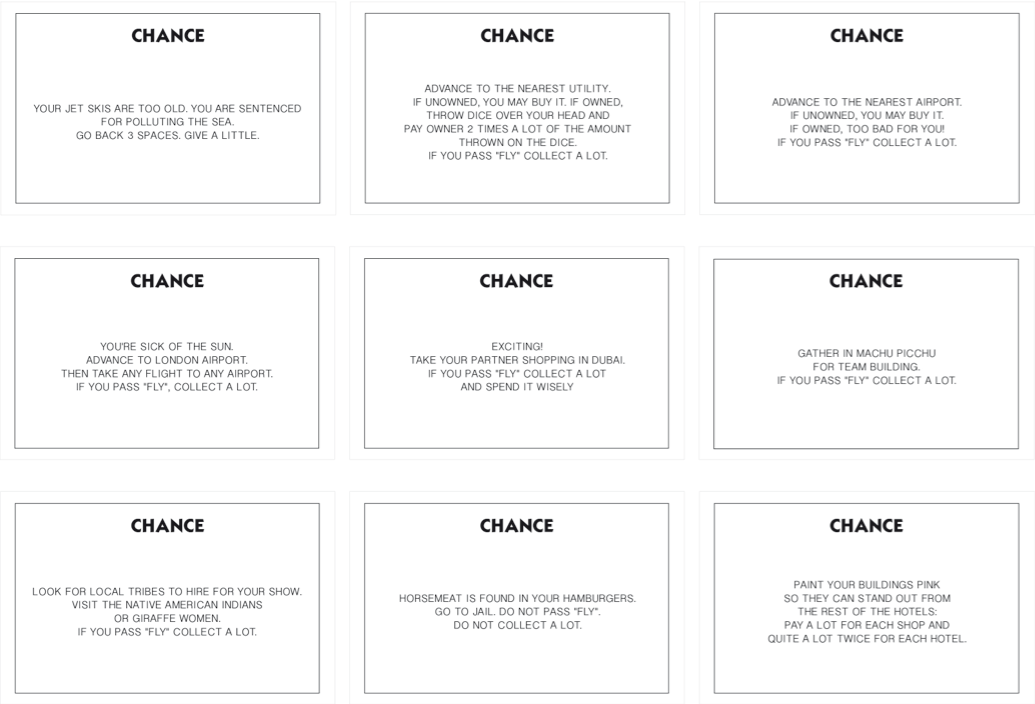 Monopoly Chance Card Template