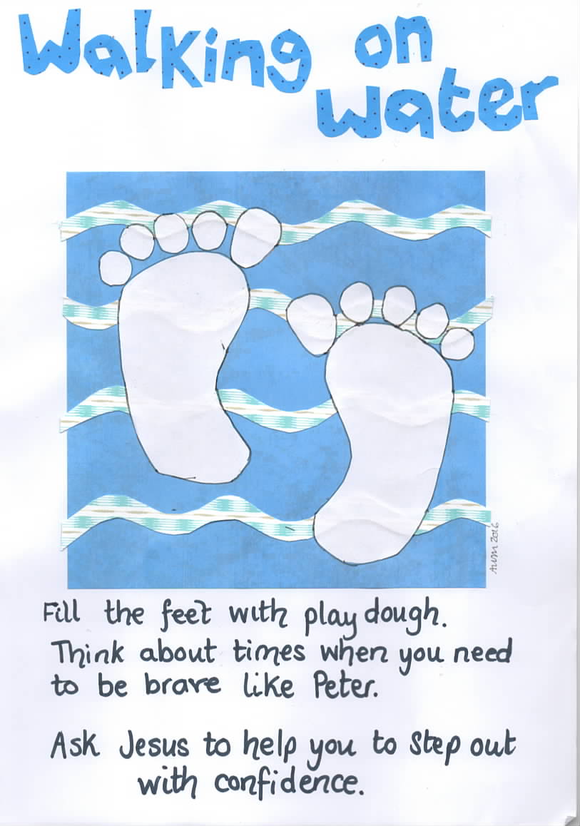 Flame: Creative Children's Ministry: Jesus Walks on Water Printable ...