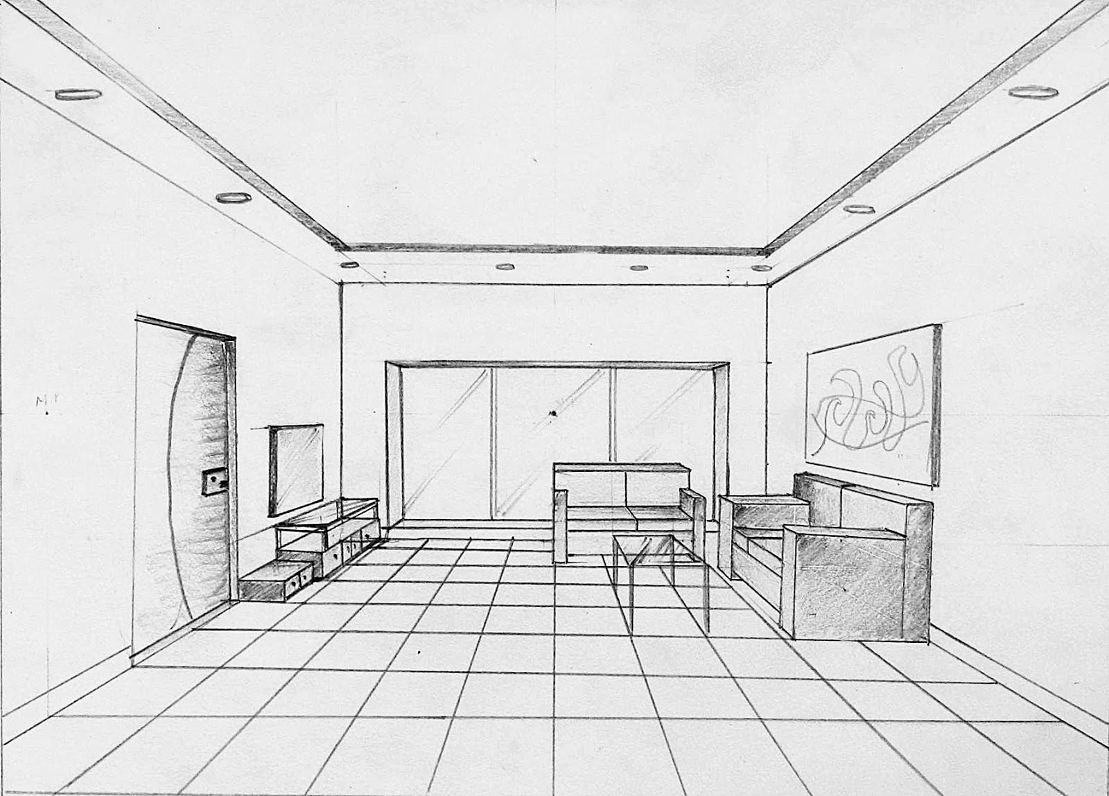 Single Point Perspective Drawing