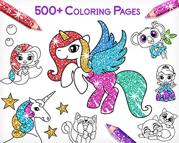 Coloring Games for Kids - Tashi - Colouring Book & Painting Game