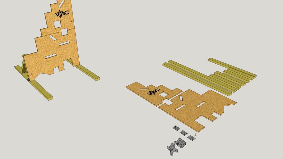 9-hole VTAC barricade 3d model