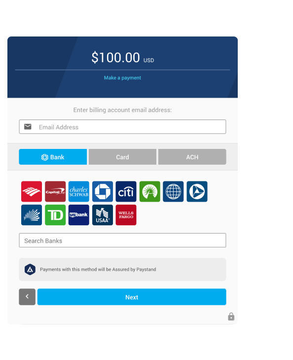 eCheck Payment Processing