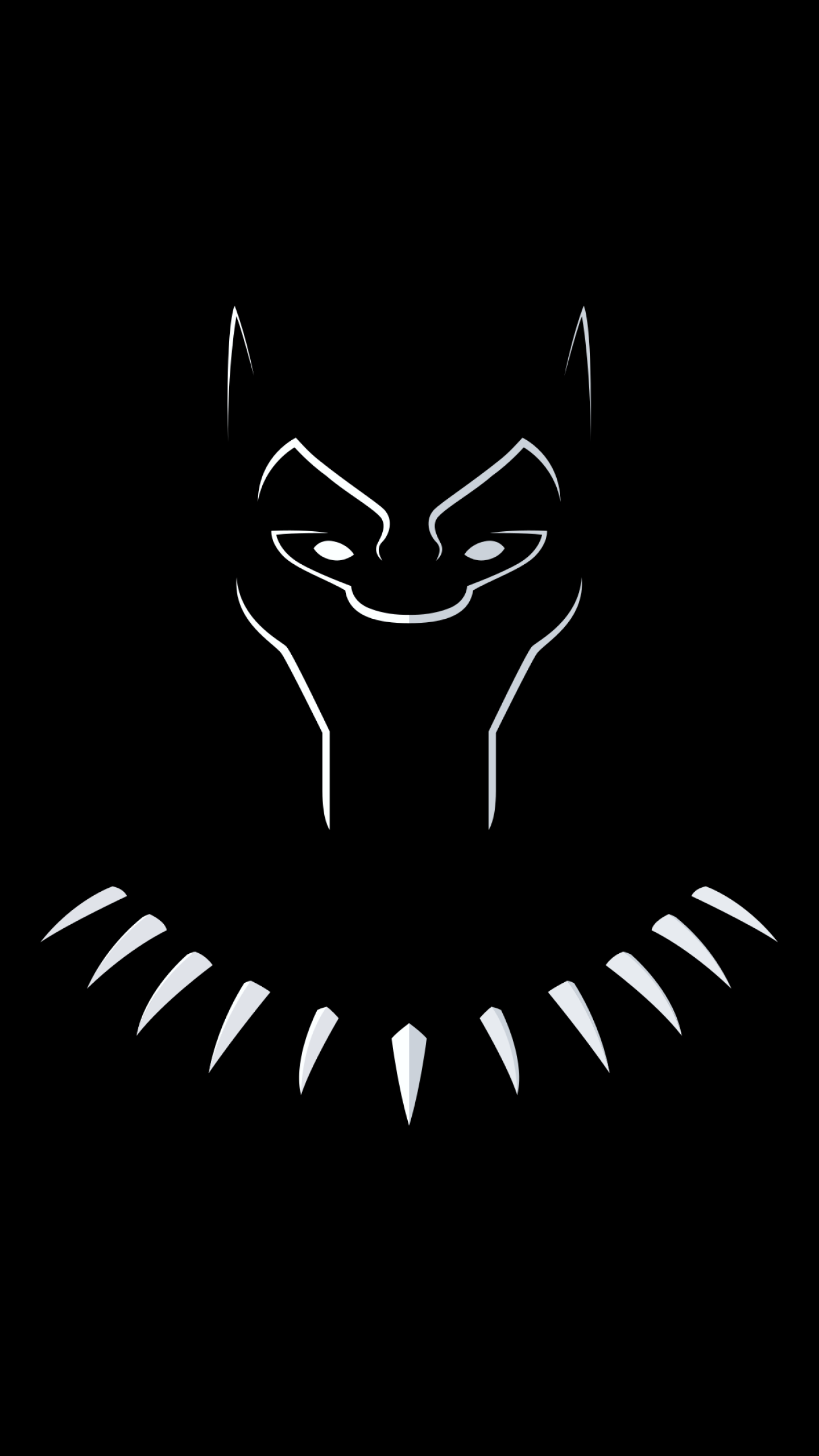 Black Panther Wallpaper 4K, Minimal art, Black/Dark, #2762