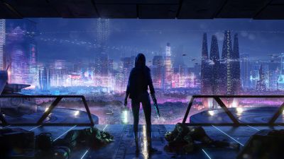 Cyberpunk, Hunter, Futuristic, Assassin, Dystopian