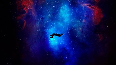 Lost in Space, Alone, Dream, Deep space, Nebula, Aesthetic