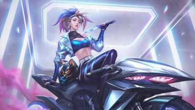 KDA Akali, Fan Art, League of Legends, 5K