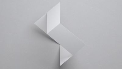 Microsoft Design, Origami, White background, 3D background