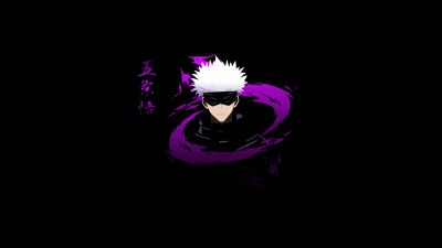 Satoru Gojo, 5K, Jujutsu Kaisen, Black background