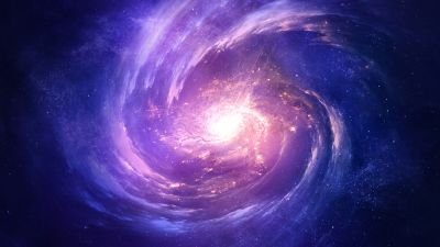 Spiral, Nebula, Galaxy, Purple, Outer space, Infinity