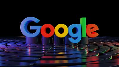 Google, 3D background, Dark background, 5K, 8K, 3D text