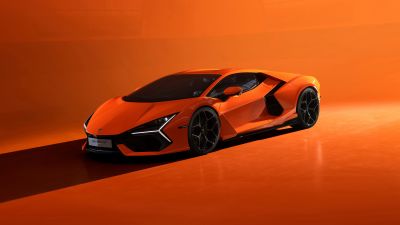 Lamborghini Revuelto, Exotic car, Hybrid sports car, Orange aesthetic, 5K, 8K, 2023