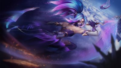 Akali, 5K, League of Legends, Purple aesthetic