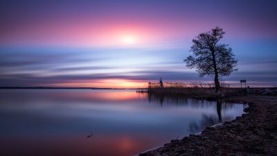 Roxen Lake, Sweden, Sunrise, Morning, Landscape, Outdoor, 5K