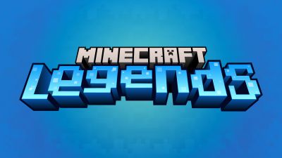 Minecraft Legends, 5K, 2023 Games, PC Games, Nintendo Switch, PlayStation 4, PlayStation 5, Xbox One, Xbox Series X and Series S, Blue background, 3D text