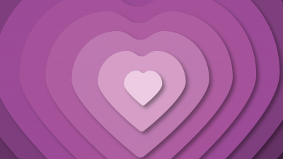 Love hearts, Heart Background, Purple background, Purple aesthetic, 5K