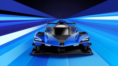 Alpine A424_β, Prototype, Le Mans Hypercar, 2024, 5K, Blue