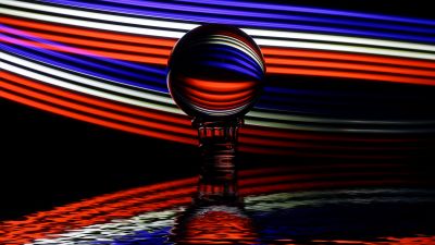 Crystal Ball, Multicolor, Reflection, 5K