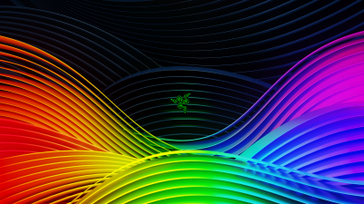 Razer, Colorful, Spectrum, Waves, Ridges, Neon