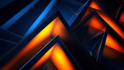 Triangular, Pattern, 3D background, AI art, 5K