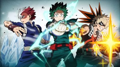 My Hero Ultra Rumble, 2023 Games, Katsuki Bakugo, Izuku Midoriya, Shoto Todoroki, Nintendo Switch, PlayStation 4, Xbox One, PC Games