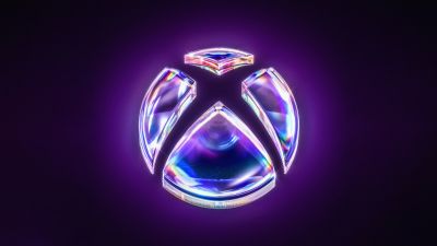 Xbox logo, Purple background, 5K, Ultrawide