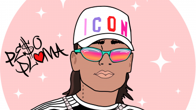 Peso Pluma, Illustration, Mexican singer, Rapper, 5K