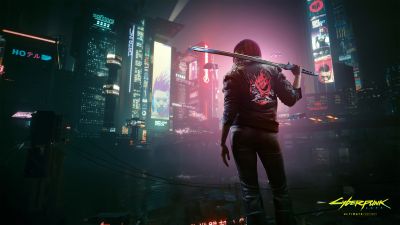 Female V, Cyberpunk 2077, Ultimate Edition, Samurai, Katana, Samurai jacket, V (Cyberpunk)