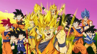 Goku, Evolution, Dragon Ball Z, 5K