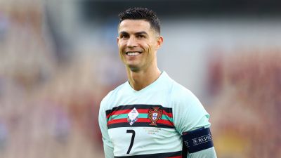 Cristiano Ronaldo, Smiling, 5K, Portugal football player