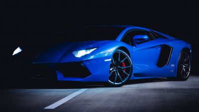 Lamborghini Huracan, Blue, Dark