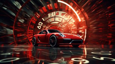 Porsche 911, Retro, Red cars, 5K, Futuristic, Exotic