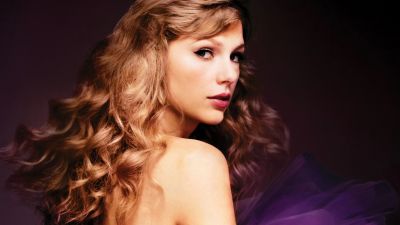 Beautiful singer, Taylor Swift, Purple aesthetic