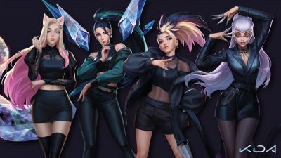 KDA, K-pop, League of Legends, 5K, 8K, Ahri, KDA Akali, Evelynn KDA, Kai'Sa